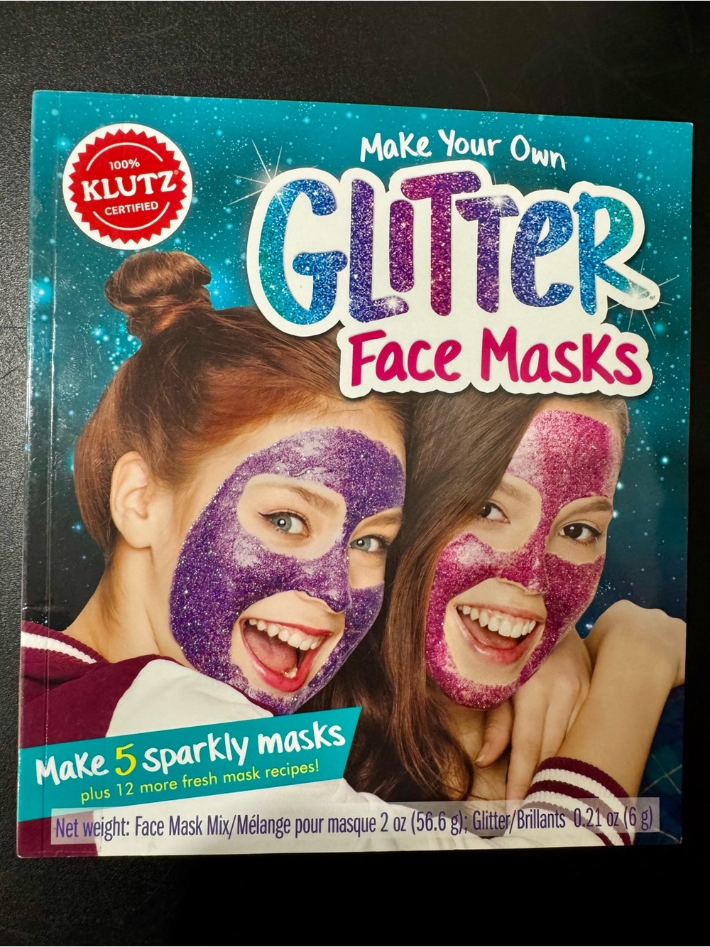KLUTZ Make Your Own Glitter Face Masks Kit